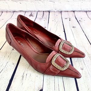 Nine West Burgundy Heels Size 8